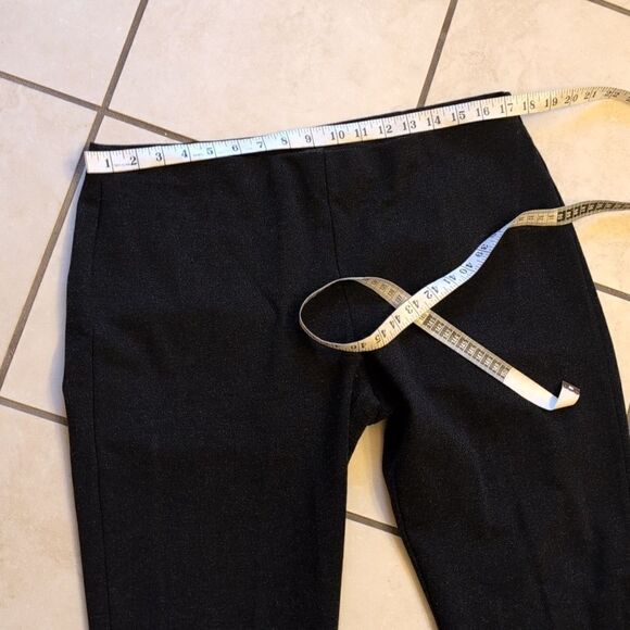 Eileen Fisher Melange Viscose Ponte Pant Charcoal dark grey black size L - Picture 6 of 8